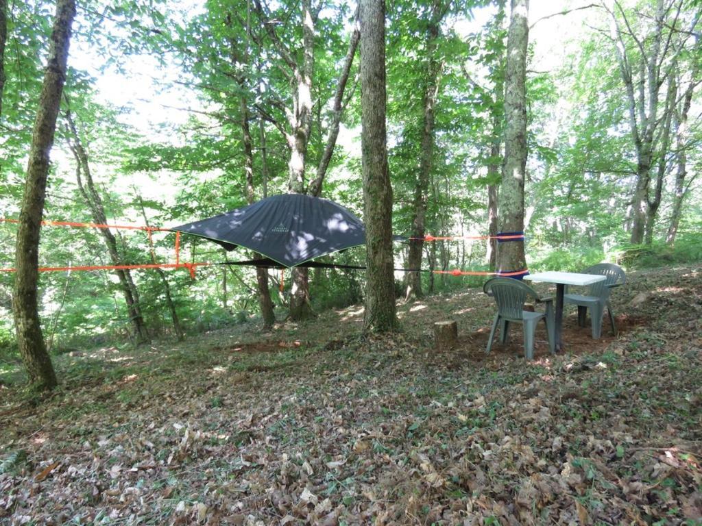 Tente Suspendue Au Coeur De La Foret Sainte-Croix-Volvestre Eksteriør billede
